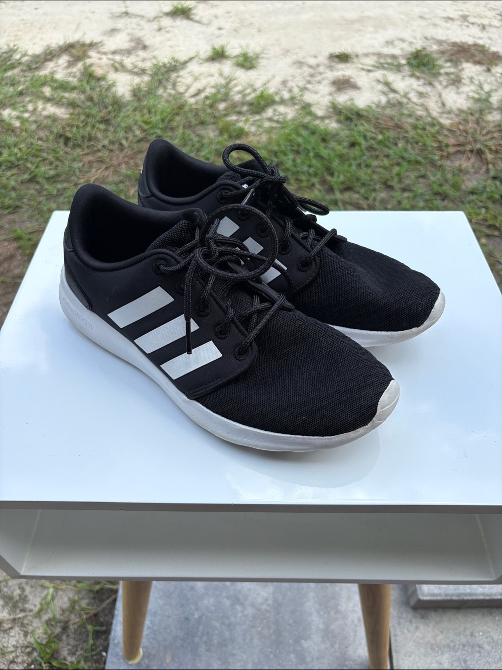 Adidas Black and White Women’s Casual Athletic Sneakers